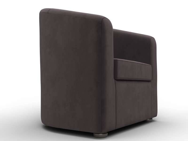 Кресло Норден, Велюр, SEVEN 727 коричневый
