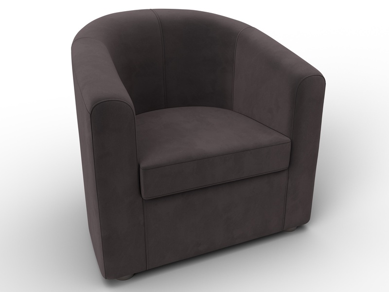Кресло Норден, Велюр, SEVEN 727 коричневый