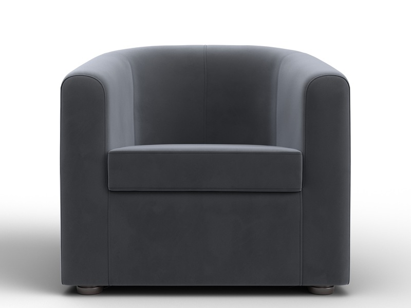 Кресло Норден, Велюр, SEVEN 17 серый