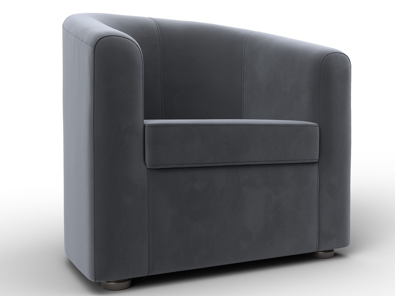 Кресло Норден, Велюр, SEVEN 17 серый