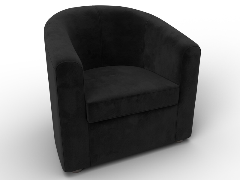Кресло Норден, Велюр, SEVEN 35 черный