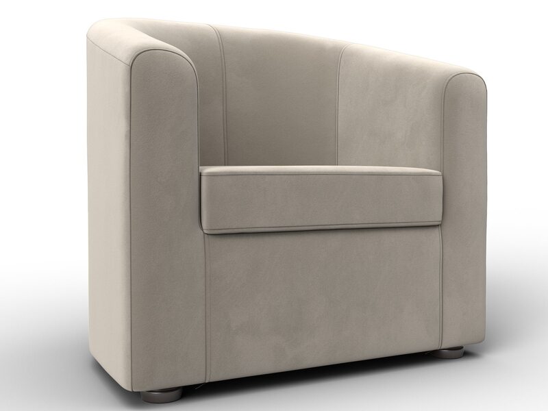 Кресло Норден, Микровельвет, Бежевый