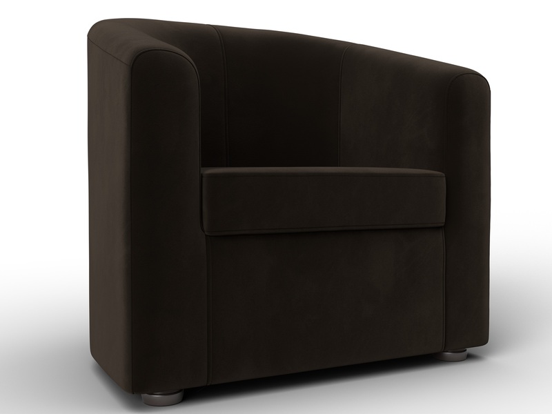 Кресло Норден, Микровельвет, Коричневый