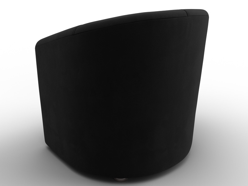 Кресло Норден, Микровельвет, Черный