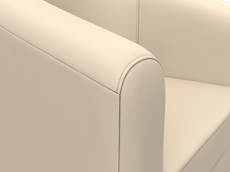 Кресло Норден, Экокожа, Бежевый