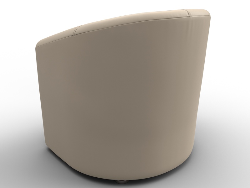 Кресло Норден, Экокожа, Бежевый