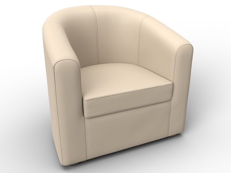 Кресло Норден, Экокожа, Бежевый