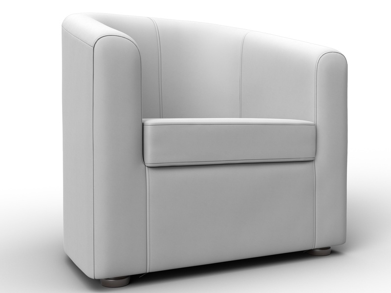 Кресло Норден, Экокожа, Белый