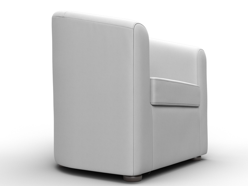 Кресло Норден, Экокожа, Белый