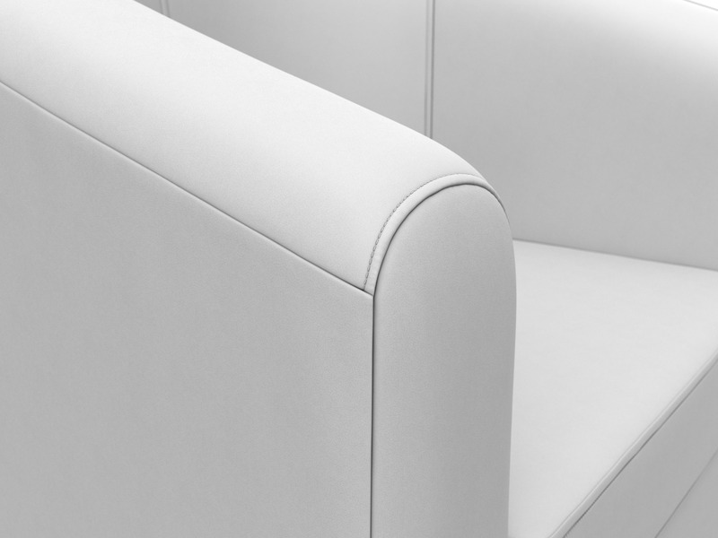 Кресло Норден, Экокожа, Белый