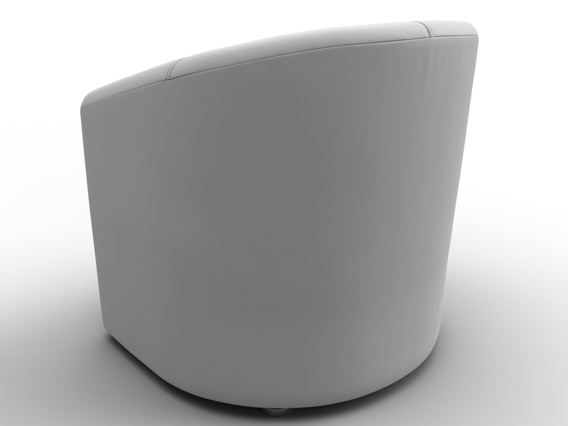 Кресло Норден, Экокожа, Белый