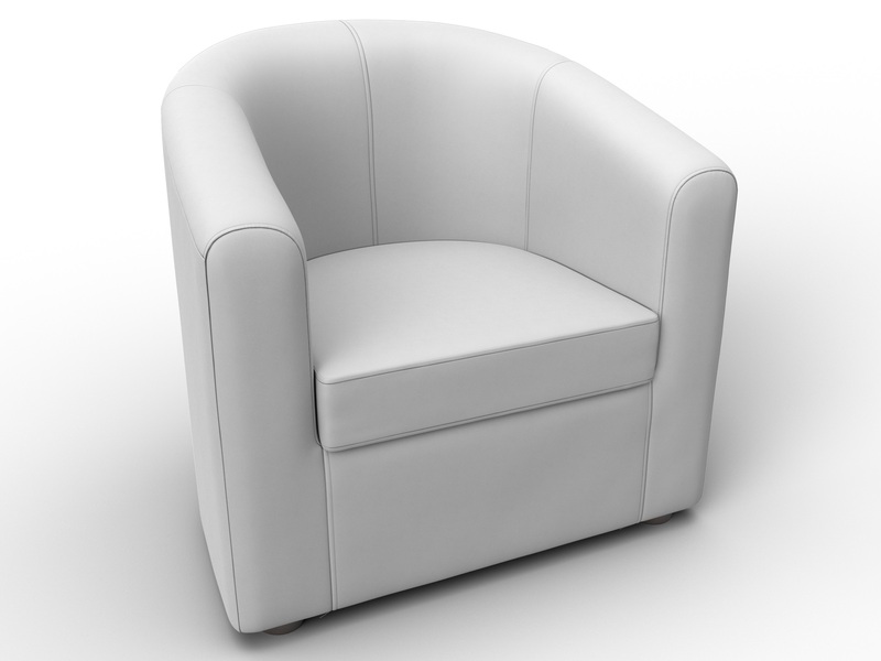 Кресло Норден, Экокожа, Белый