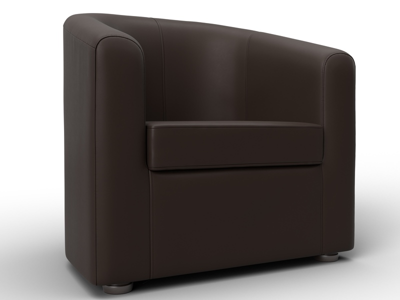 Кресло Норден, Экокожа, Коричневый