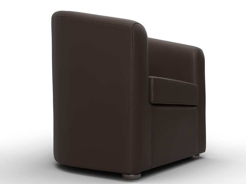 Кресло Норден, Экокожа, Коричневый