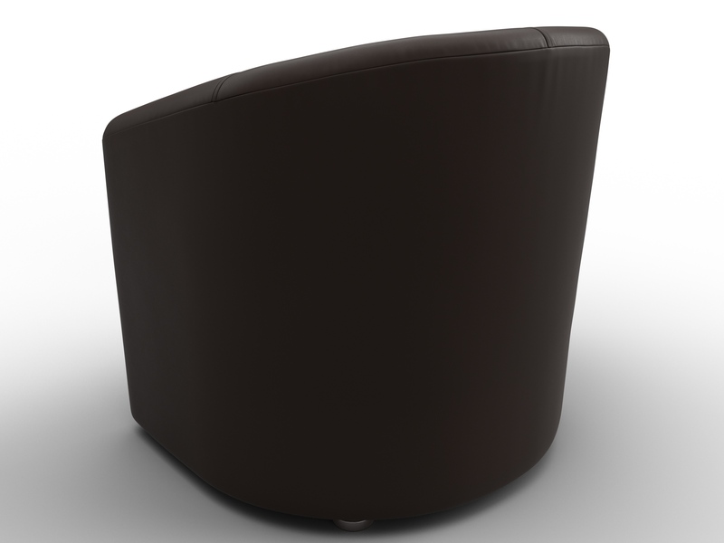 Кресло Норден, Экокожа, Коричневый