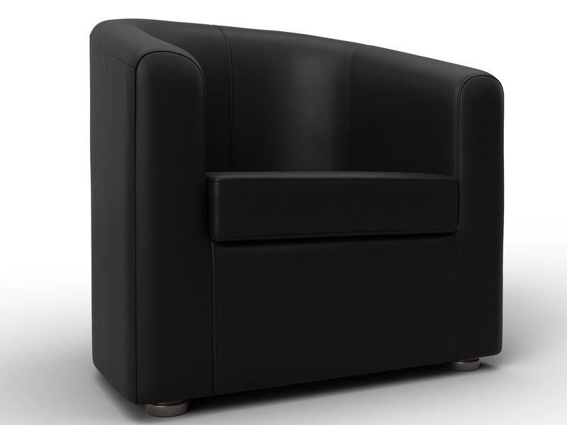 Кресло Норден, Экокожа, Черный