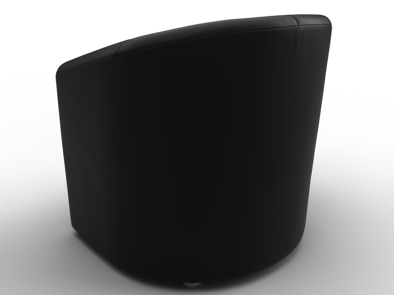 Кресло Норден, Экокожа, Черный