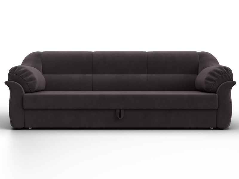 Диван прямой Карнелла, Велюр, SEVEN 727 коричневый