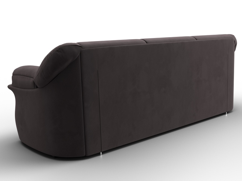 Диван прямой Карнелла, Велюр, SEVEN 727 коричневый