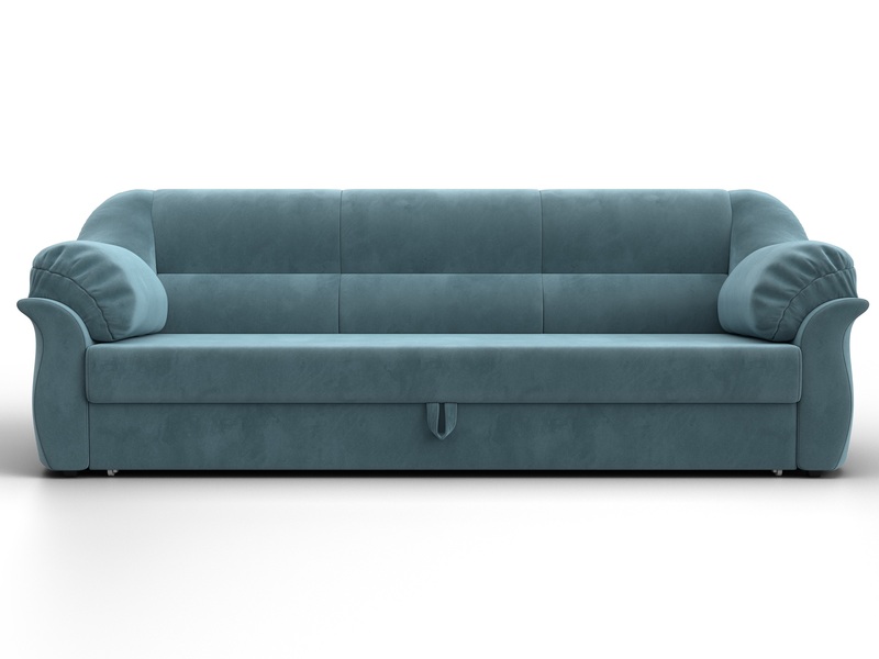 Диван прямой Карнелла, Велюр, SEVEN 113 бирюзовый