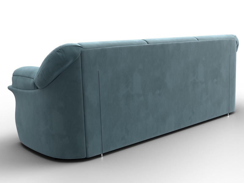 Диван прямой Карнелла, Велюр, SEVEN 113 бирюзовый