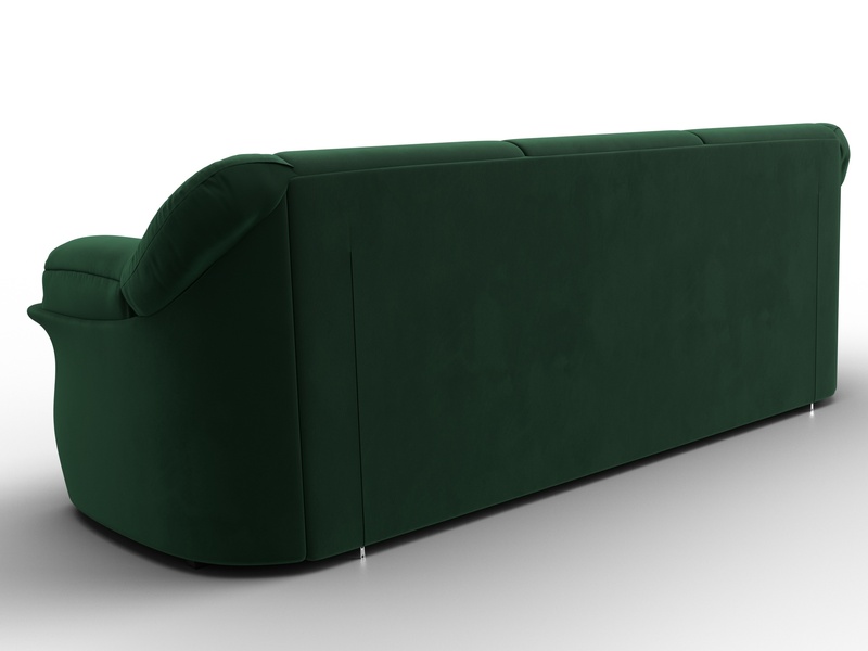 Диван прямой Карнелла, Велюр, SEVEN 626 зеленый