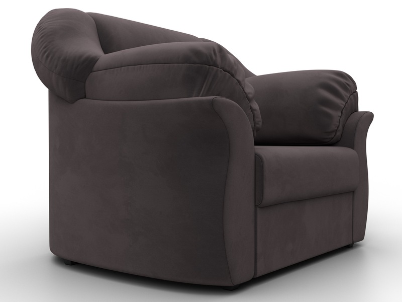 Кресло Карнелла, Велюр, SEVEN 727 коричневый