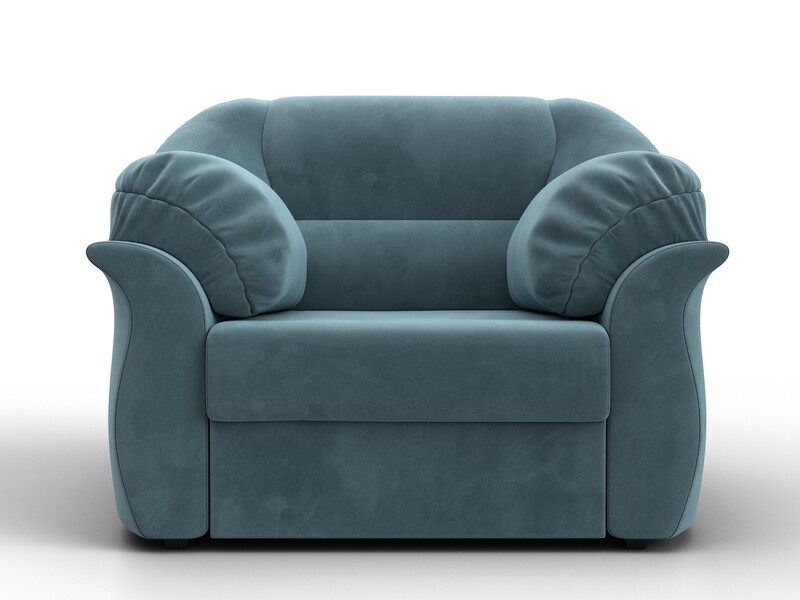 Кресло Карнелла, Велюр, SEVEN 113 бирюзовый