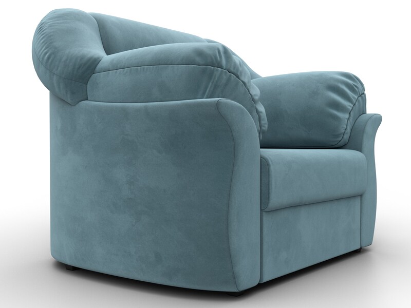 Кресло Карнелла, Велюр, SEVEN 113 бирюзовый