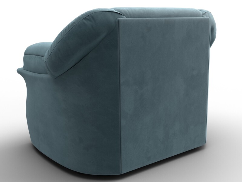 Кресло Карнелла, Велюр, SEVEN 113 бирюзовый