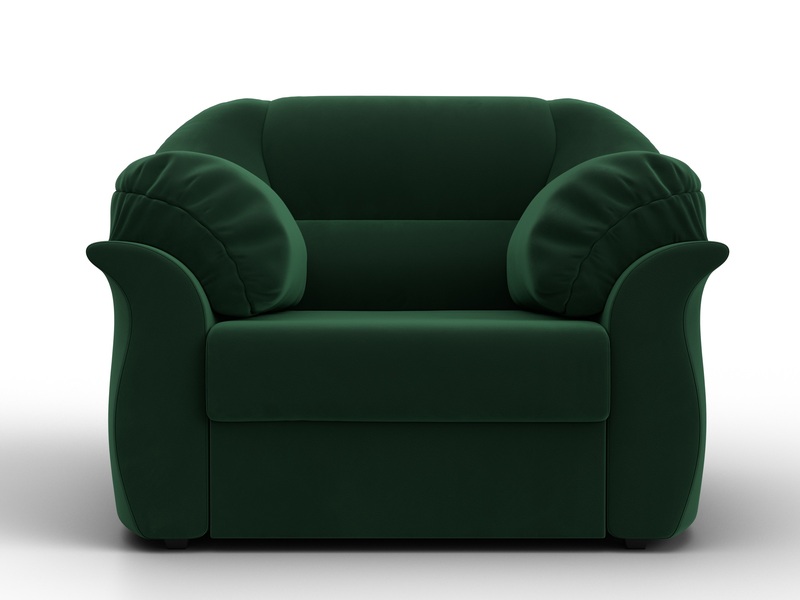 Кресло Карнелла, Велюр, SEVEN 626 зеленый