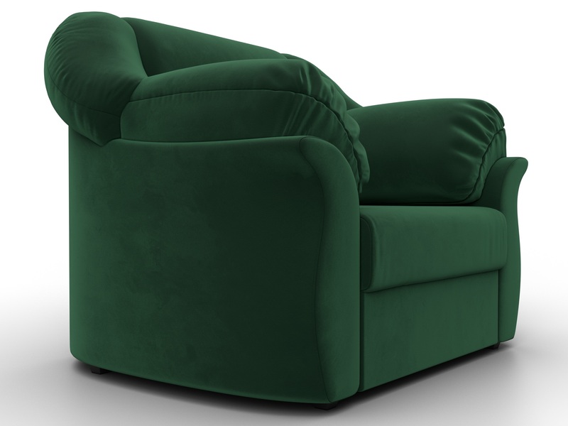 Кресло Карнелла, Велюр, SEVEN 626 зеленый