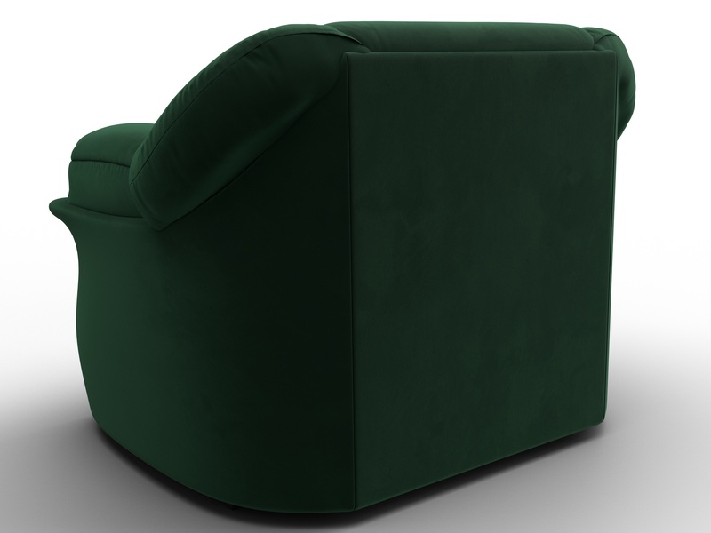 Кресло Карнелла, Велюр, SEVEN 626 зеленый