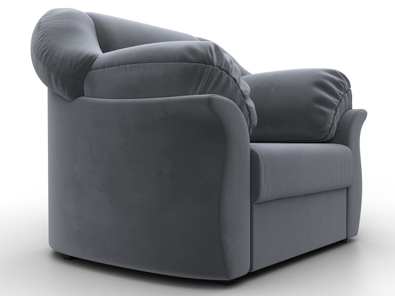 Кресло Карнелла, Велюр, SEVEN 17 серый