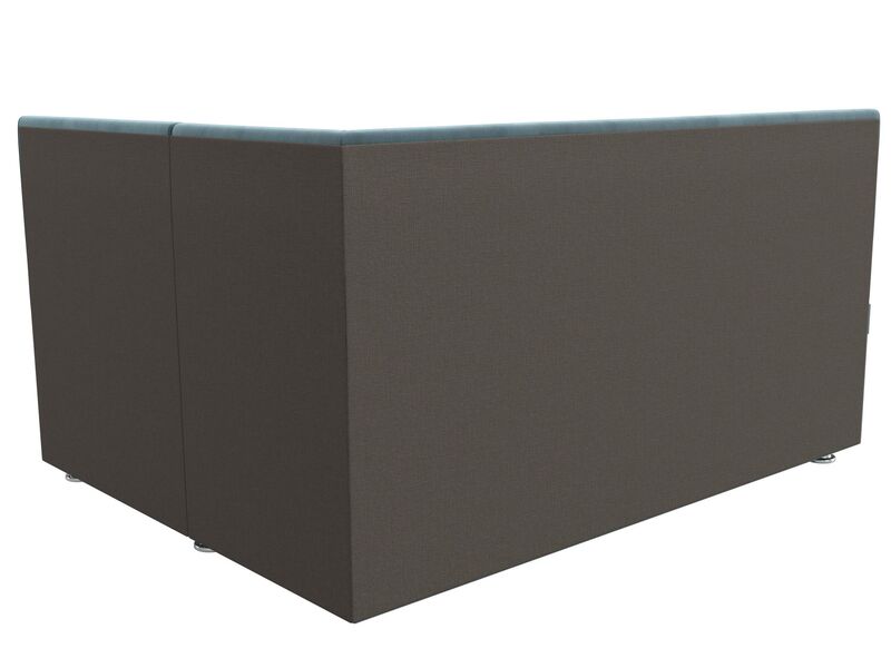 Диван кухонный угловой Уют правый угол, Велюр, SEVEN 113 бирюзовый