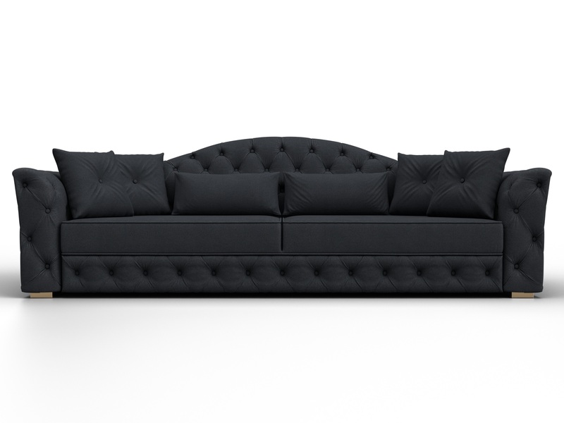 Диван прямой Артис, Замша, JOLY 16 темно-серый