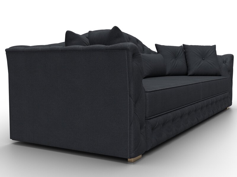 Диван прямой Артис, Замша, JOLY 16 темно-серый