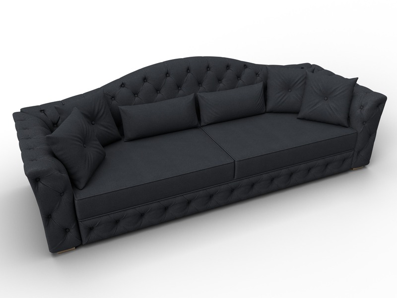 Диван прямой Артис, Замша, JOLY 16 темно-серый