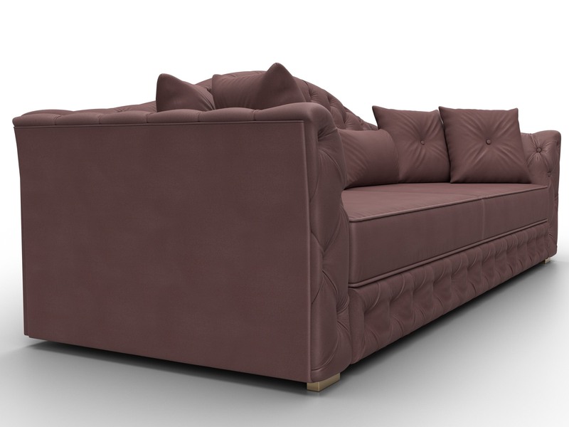 Диван прямой Артис, Замша, JOLY 09 бордовый