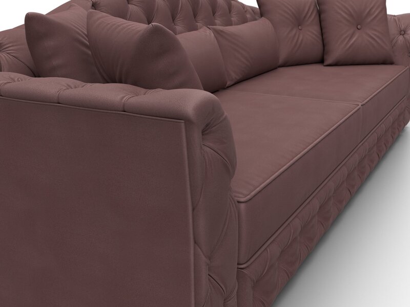 Диван прямой Артис, Замша, JOLY 09 бордовый