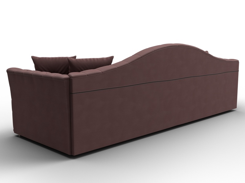 Диван прямой Артис, Замша, JOLY 09 бордовый