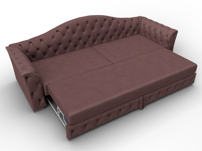 Диван прямой Артис, Замша, JOLY 09 бордовый