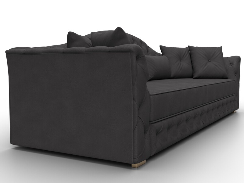 Диван прямой Артис, Замша, JOLY 08 коричневый