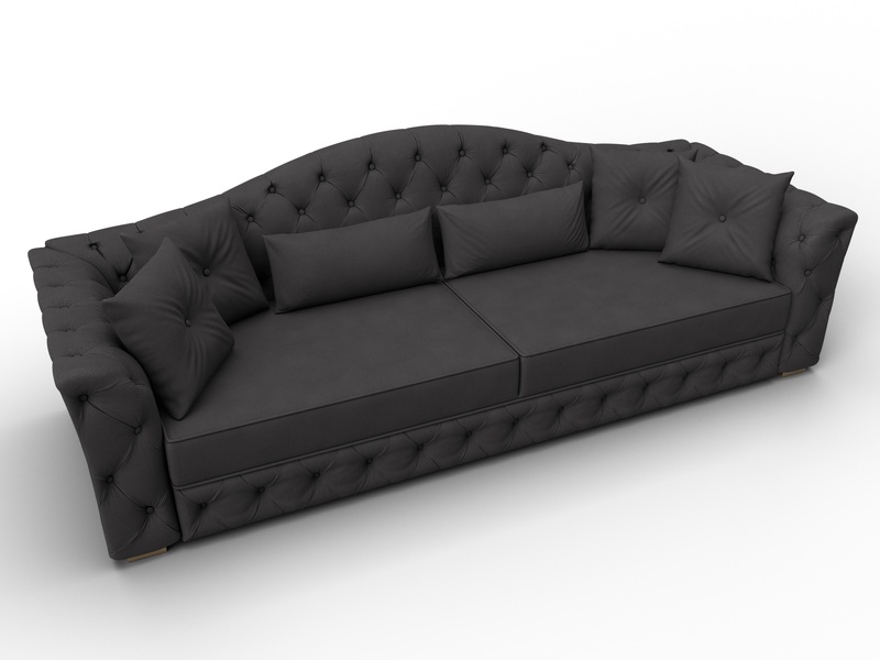 Диван прямой Артис, Замша, JOLY 08 коричневый