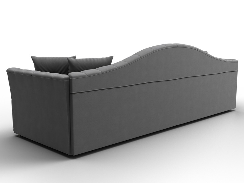 Диван прямой Артис, Замша, JOLY 13 серый
