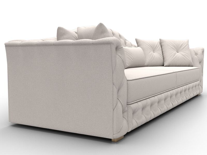 Диван прямой Артис, Замша, JOLY 05 бежевый