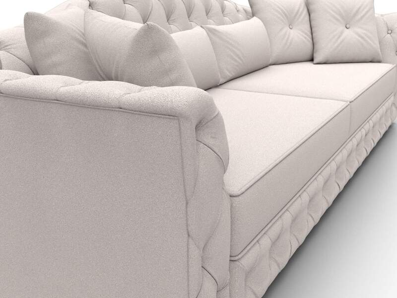 Диван прямой Артис, Замша, JOLY 05 бежевый