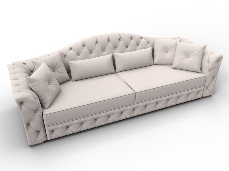 Диван прямой Артис, Замша, JOLY 05 бежевый