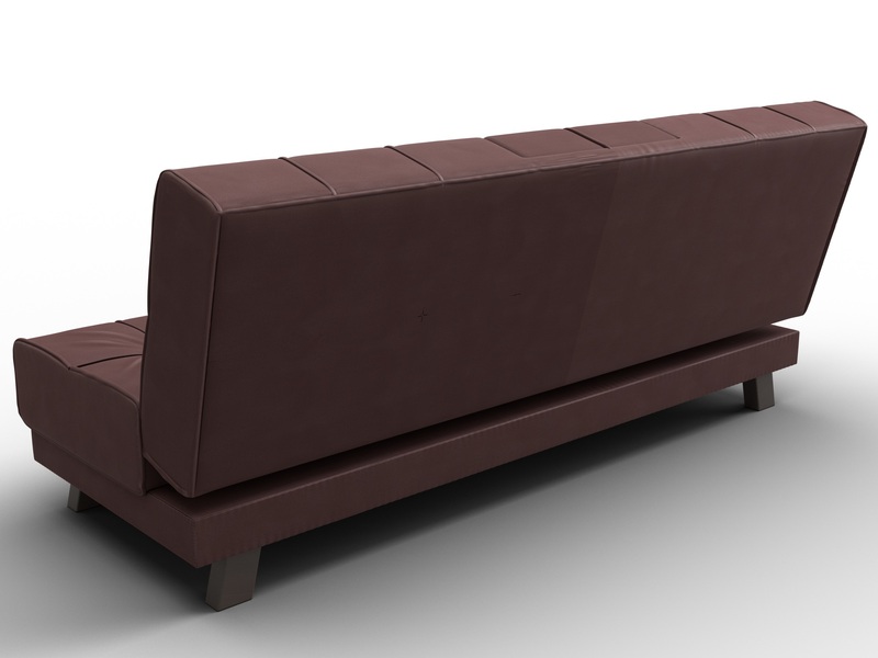 Диван прямой Винсент, Замша, JOLY 09 бордовый