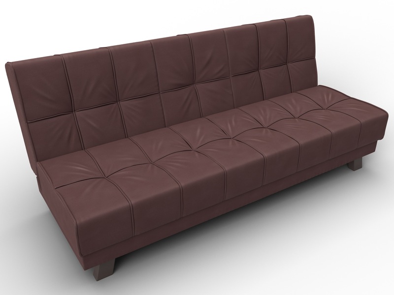 Диван прямой Винсент, Замша, JOLY 09 бордовый